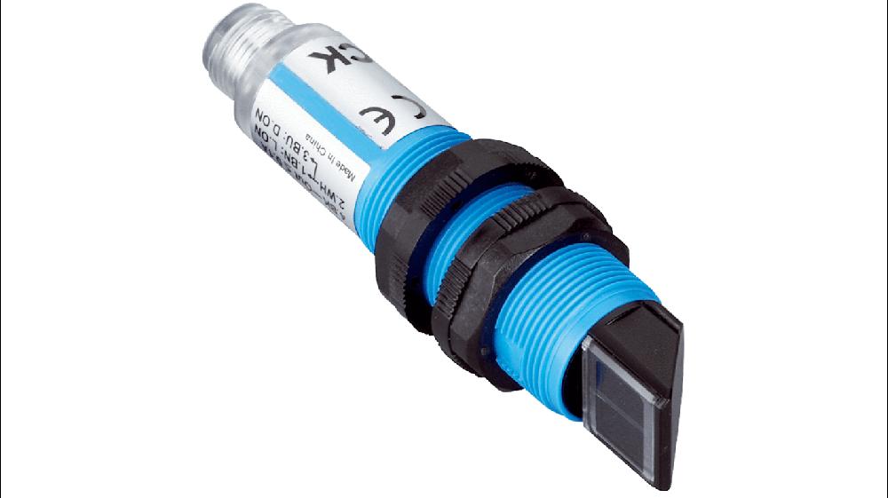 Rs-Online Sensore fotoelettrico Cilindrico SICK rilevamento 1 mm → 900 mm uscita Commutazione luce/buio PNP
