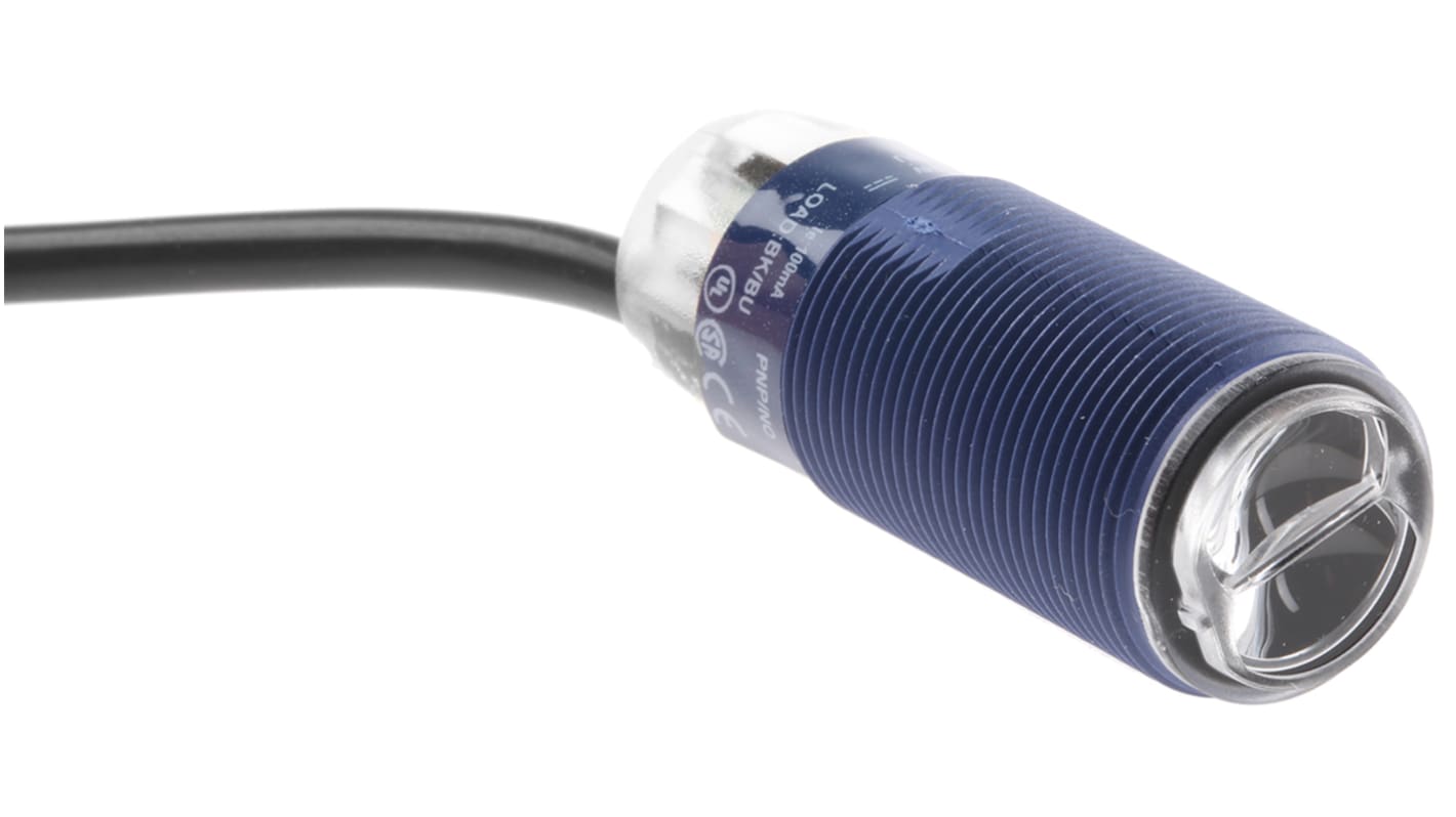 Rs-Online Sensore fotoelettrico Cilindrico Telemecanique Sensors a diffusione rilevamento 100 mm uscita PNP