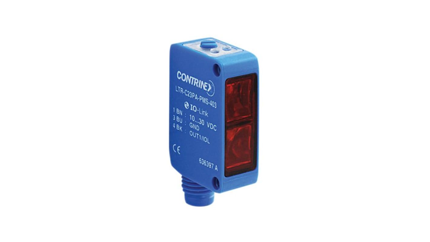 Rs-Online Sensore fotoelettrico Miniaturizzato Contrinex from Molex a diffusione rilevamento 3 → 1500 mm uscita PNP