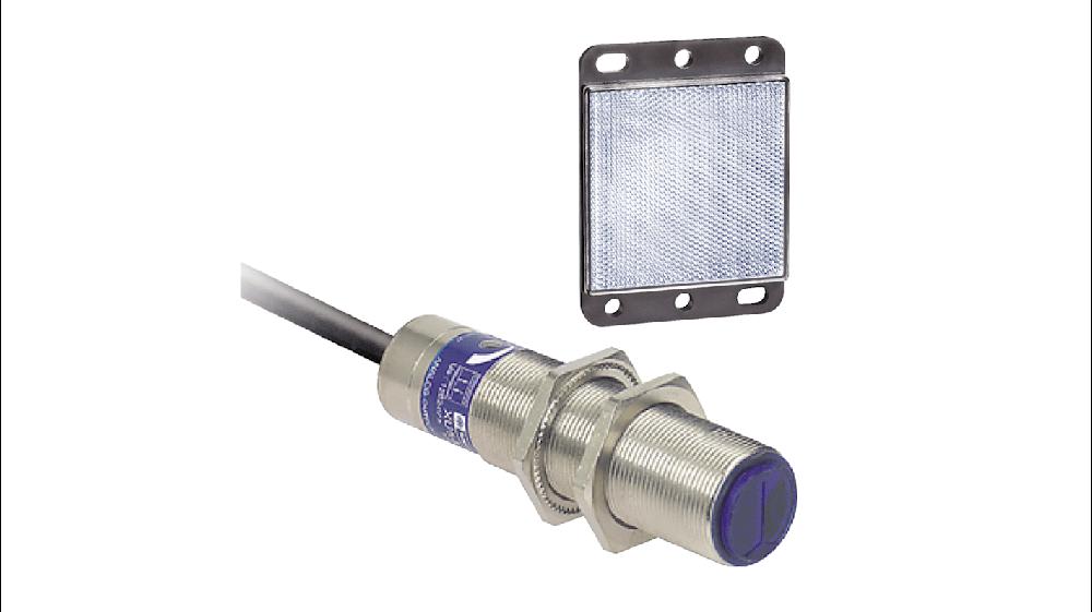 Rs-Online Sensore fotoelettrico Miniaturizzato filettato Telemecanique Sensors Retroriflessione polarizzata rilevamento 2 m