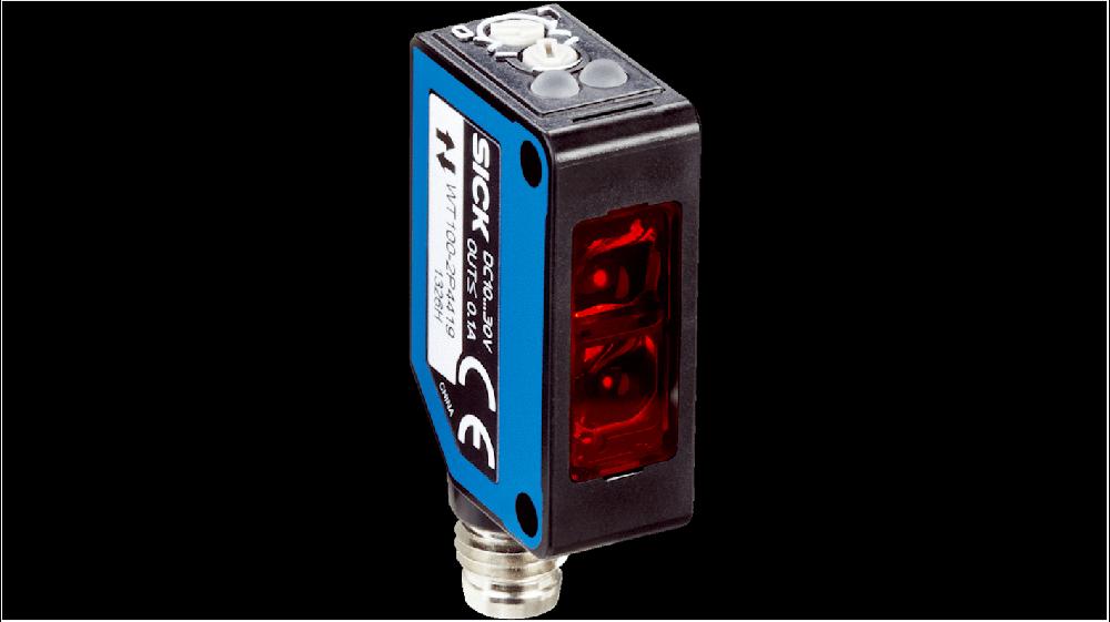 Rs-Online Sensore fotoelettrico Miniaturizzato SICK Sblocco di sfondo rilevamento 4 → 140 mm uscita NPN