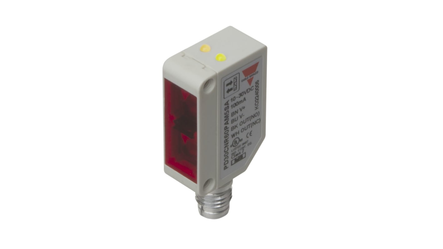 Rs-Online Sensore fotoelettrico Rettangolare Carlo Gavazzi Riflettente retrò polarizzato rilevamento 5000 mm uscita NPN