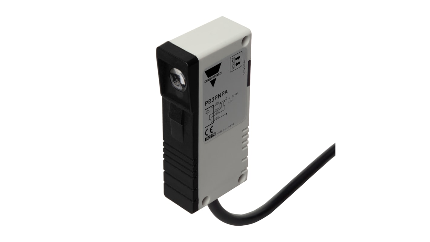 Rs-Online Sensore fotoelettrico Rettangolare Carlo Gavazzi Riflettente retrò polarizzato rilevamento 3000 mm uscita PNP