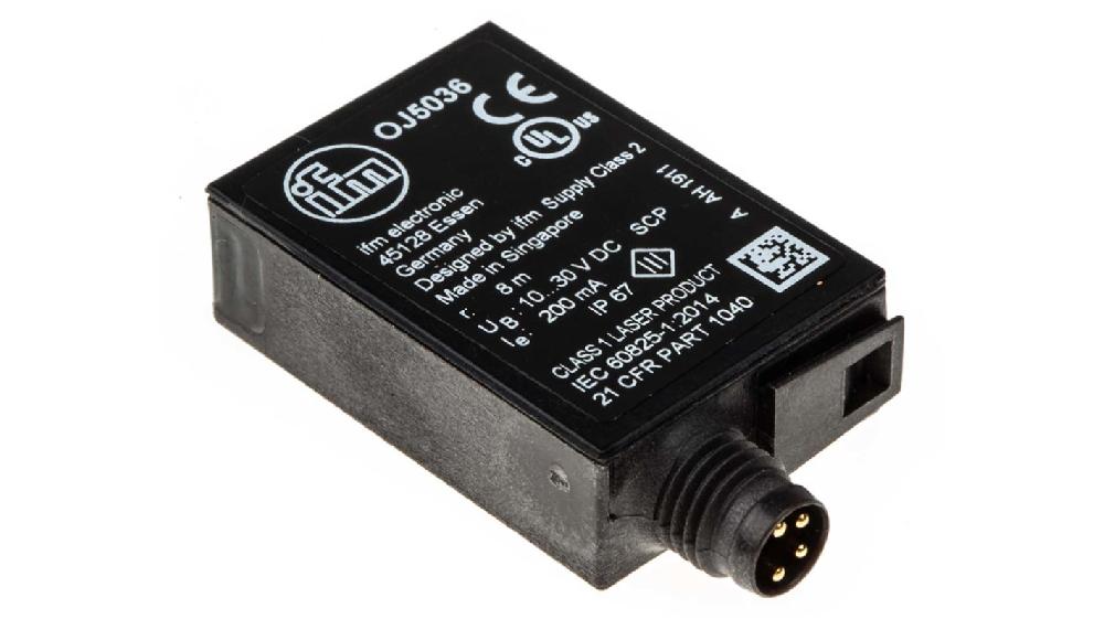 Rs-Online Sensore fotoelettrico Rettangolare ifm electronic a retroriflessione rilevamento 8 m uscita PNP
