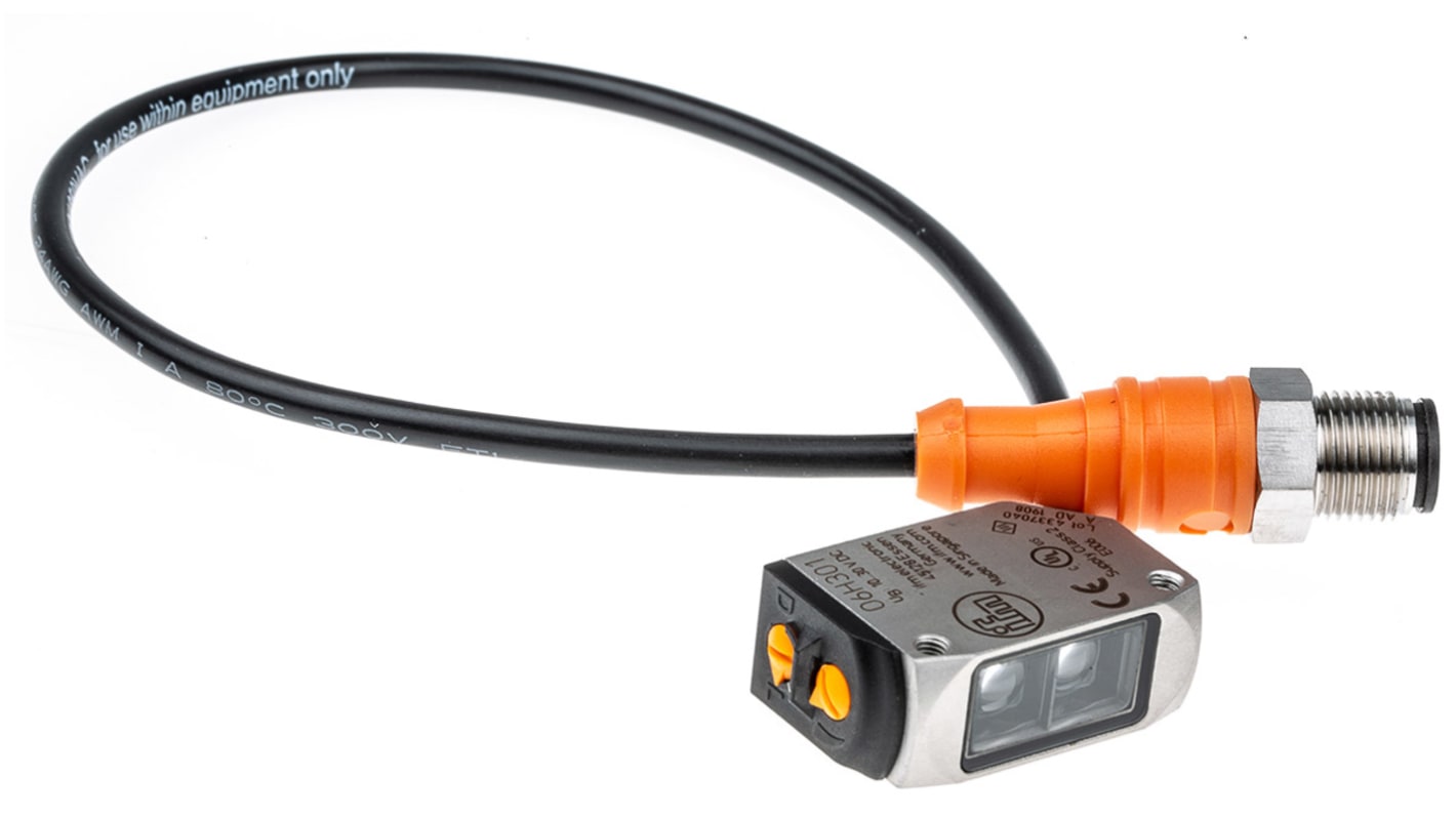 Rs-Online Sensore fotoelettrico Rettangolare ifm electronic a diffusione rilevamento 2 mm → 200 mm uscita PNP