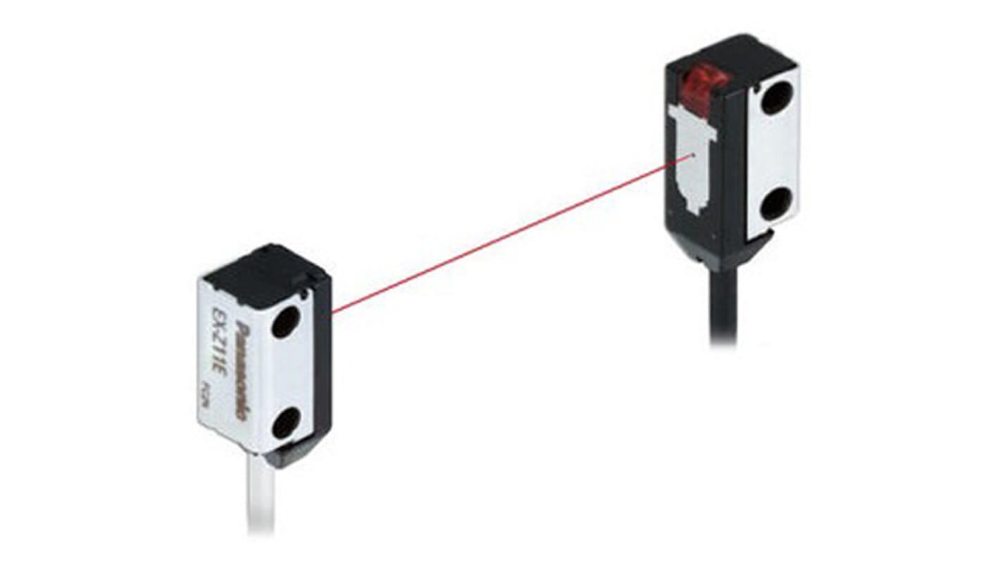 Rs-Online Sensore fotoelettrico Rettangolare Panasonic a fascio diretto rilevamento 50 mm uscita PNP