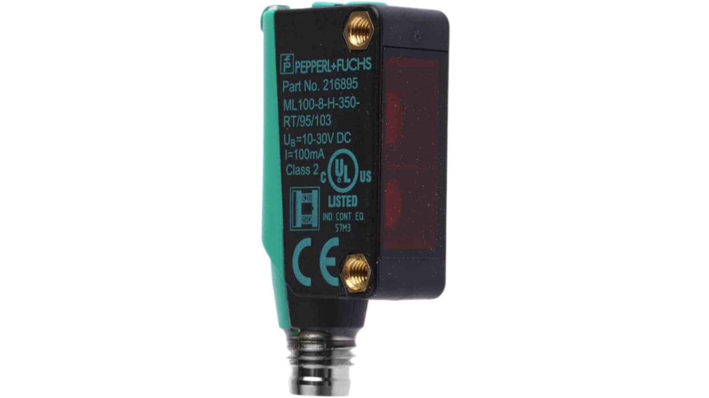 Rs-Online Sensore fotoelettrico Rettangolare Pepperl + Fuchs a diffusione rilevamento 5 mm → 350 mm uscita PNP