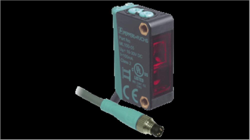 Rs-Online Sensore fotoelettrico Rettangolare Pepperl + Fuchs a soppressione di sfondo rilevamento 350 mm uscita PNP