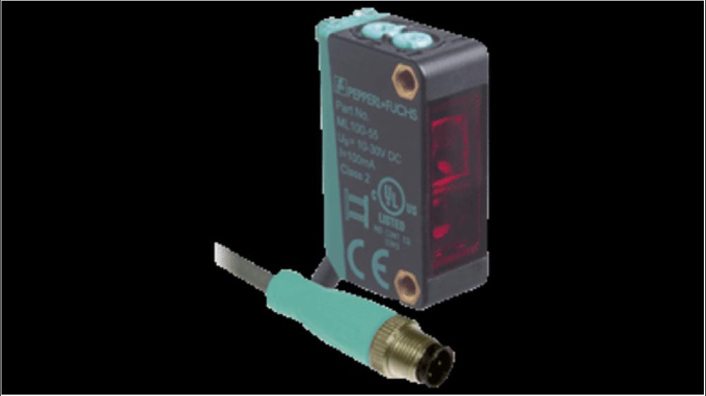 Rs-Online Sensore fotoelettrico Rettangolare Pepperl + Fuchs a retroriflessione rilevamento 5 m uscita PNP