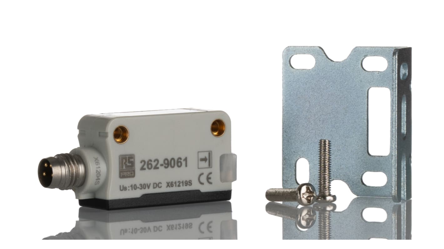 Rs-Online Sensore fotoelettrico Rettangolare RS PRO a fascio diretto rilevamento 20 m