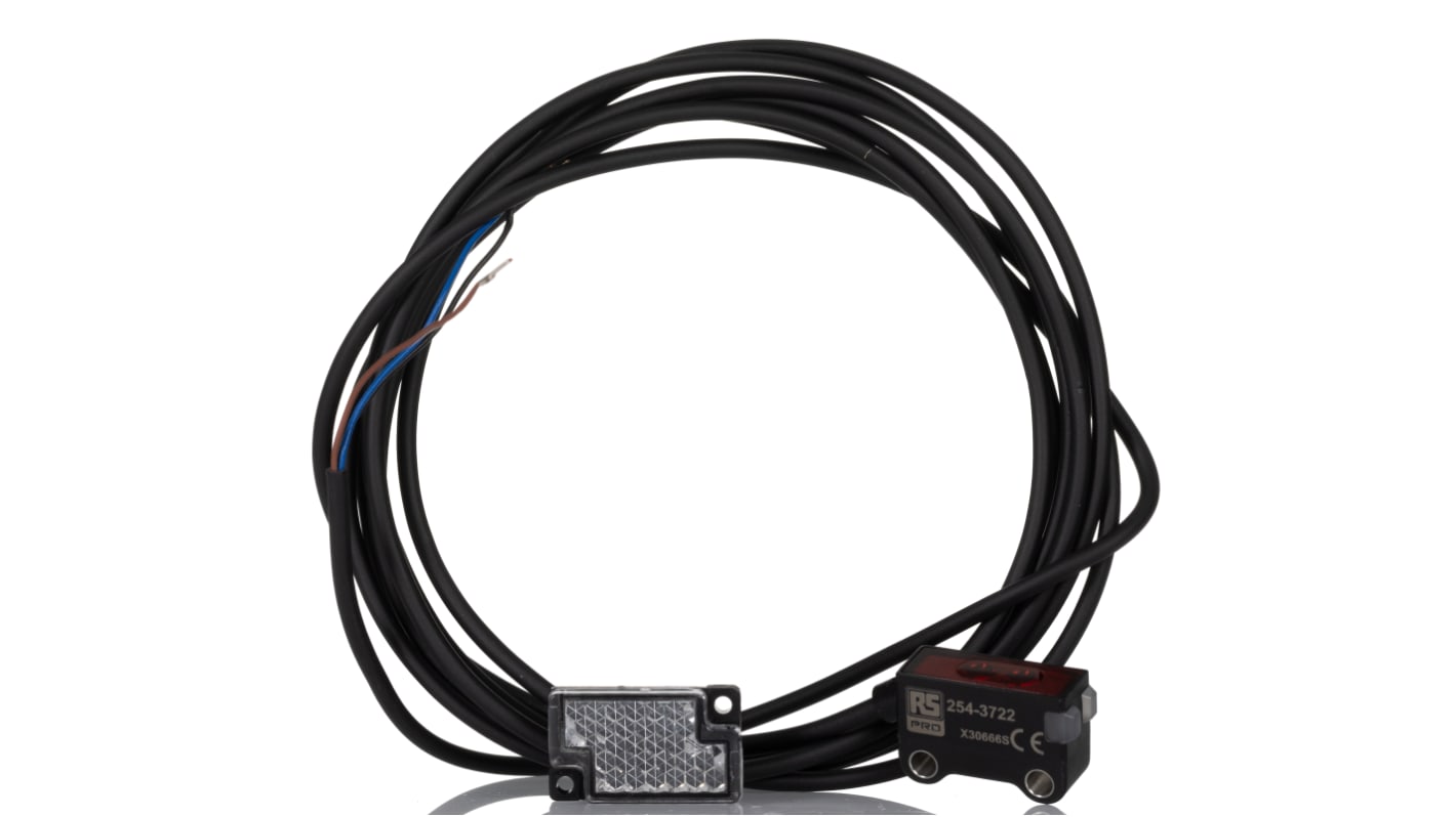 Rs-Online Sensore fotoelettrico Rettangolare RS PRO a retroriflessione rilevamento 0 25 m uscita PNP NC