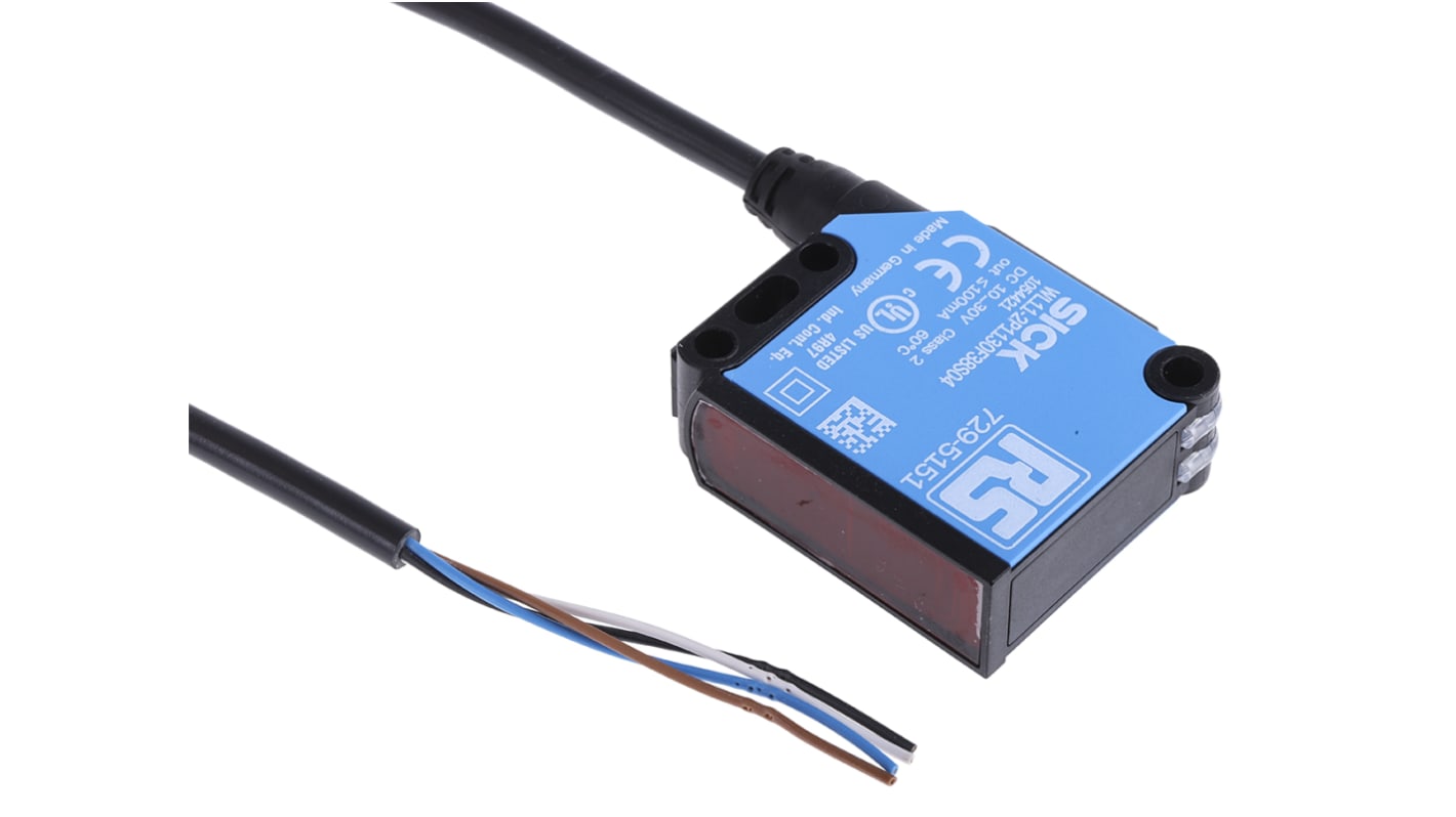 Rs-Online Sensore fotoelettrico Rettangolare RS PRO a retroriflessione rilevamento 150 mm → 7 m uscita PNP