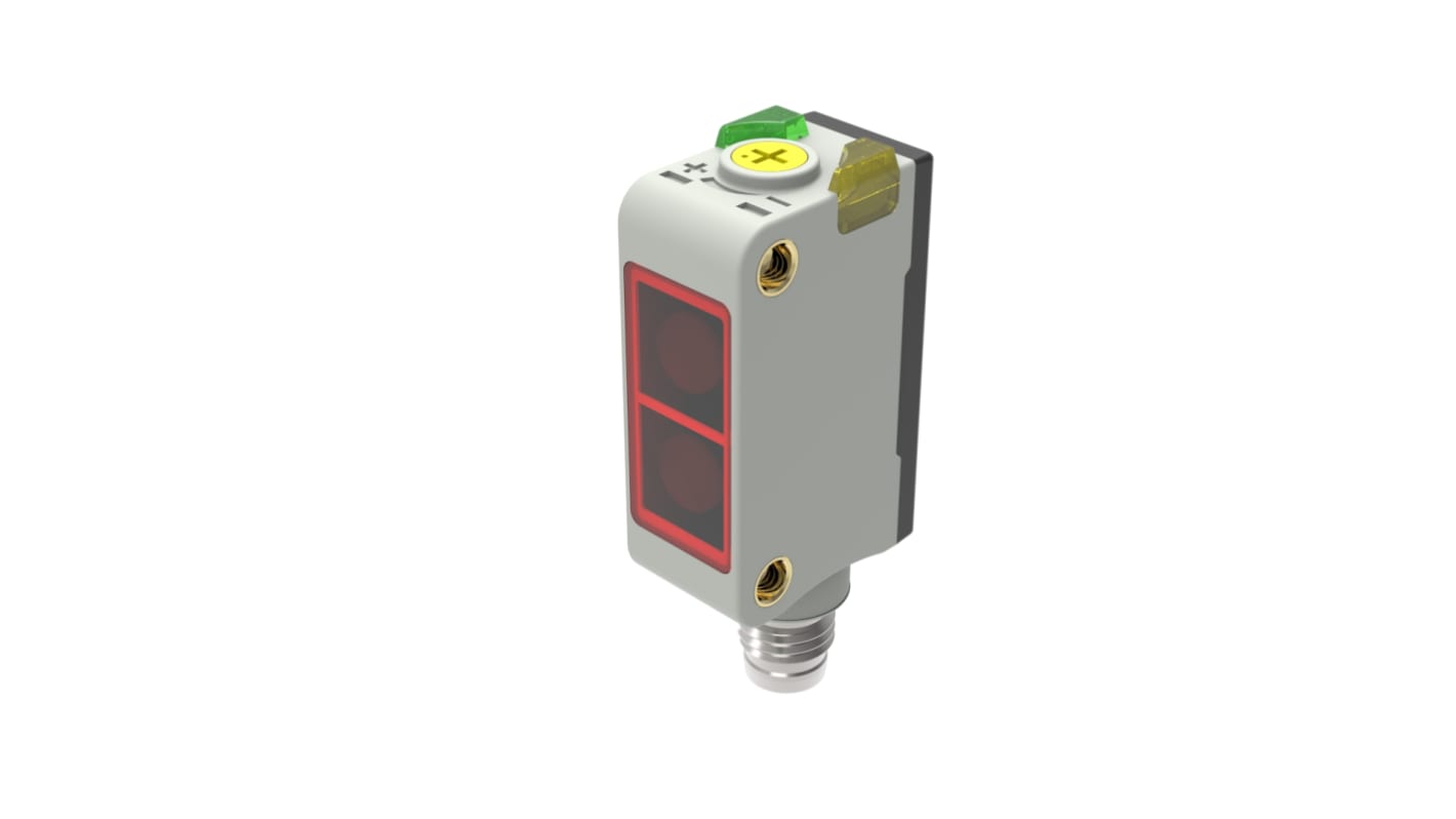 Rs-Online Sensore fotoelettrico Rettangolare RS PRO a soppressione di sfondo rilevamento 5 cm uscita NPN NC