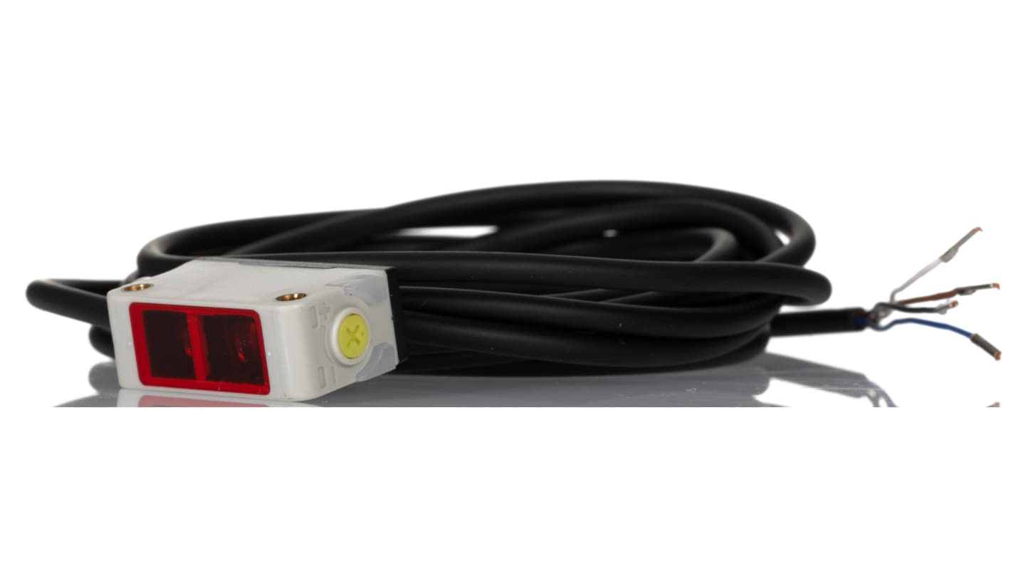 Rs-Online Sensore fotoelettrico Rettangolare RS PRO a soppressione di sfondo rilevamento 0 25 m uscita NPN NONC