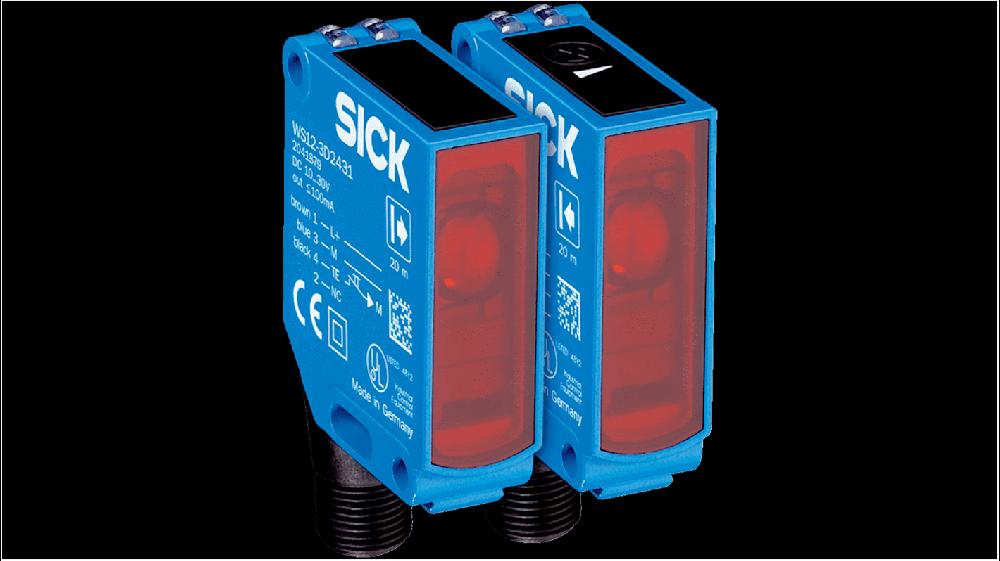 Rs-Online Sensore fotoelettrico Rettangolare SICK a fascio diretto rilevamento 0 → 20 m. uscita Commutazione luce/buio