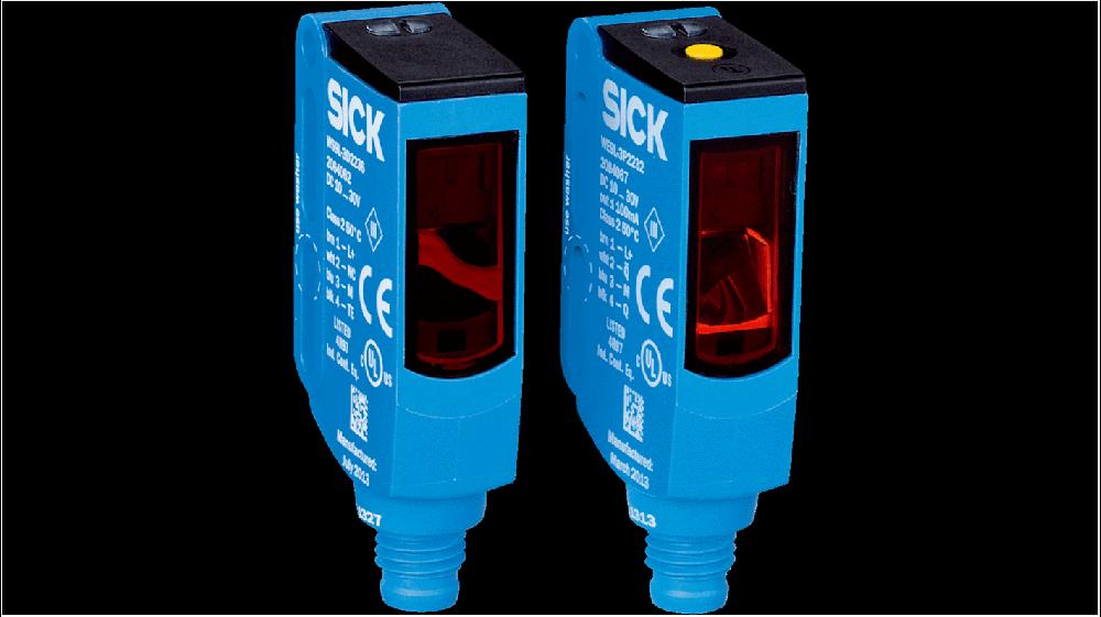 Rs-Online Sensore fotoelettrico Rettangolare SICK a fascio diretto rilevamento 0 → 60 m. uscita Commutazione luce/buio