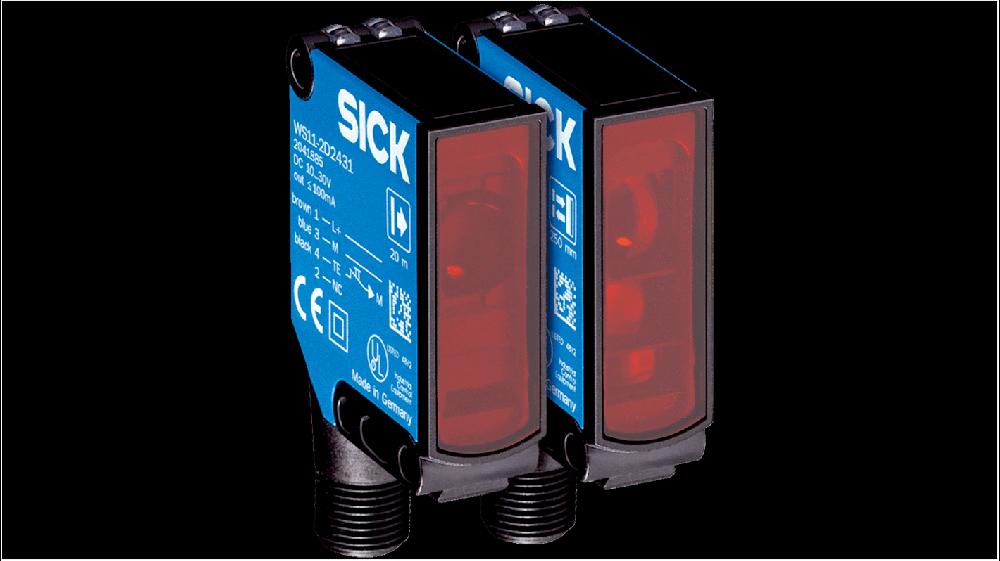 Rs-Online Sensore fotoelettrico Rettangolare SICK a fascio diretto rilevamento 0 → 20 m. uscita Commutazione luce/buio