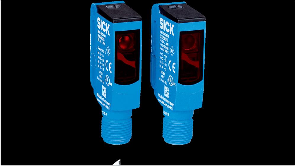 Rs-Online Sensore fotoelettrico Rettangolare SICK a fascio diretto rilevamento 0 → 1 m. uscita Commutazione luce/buio