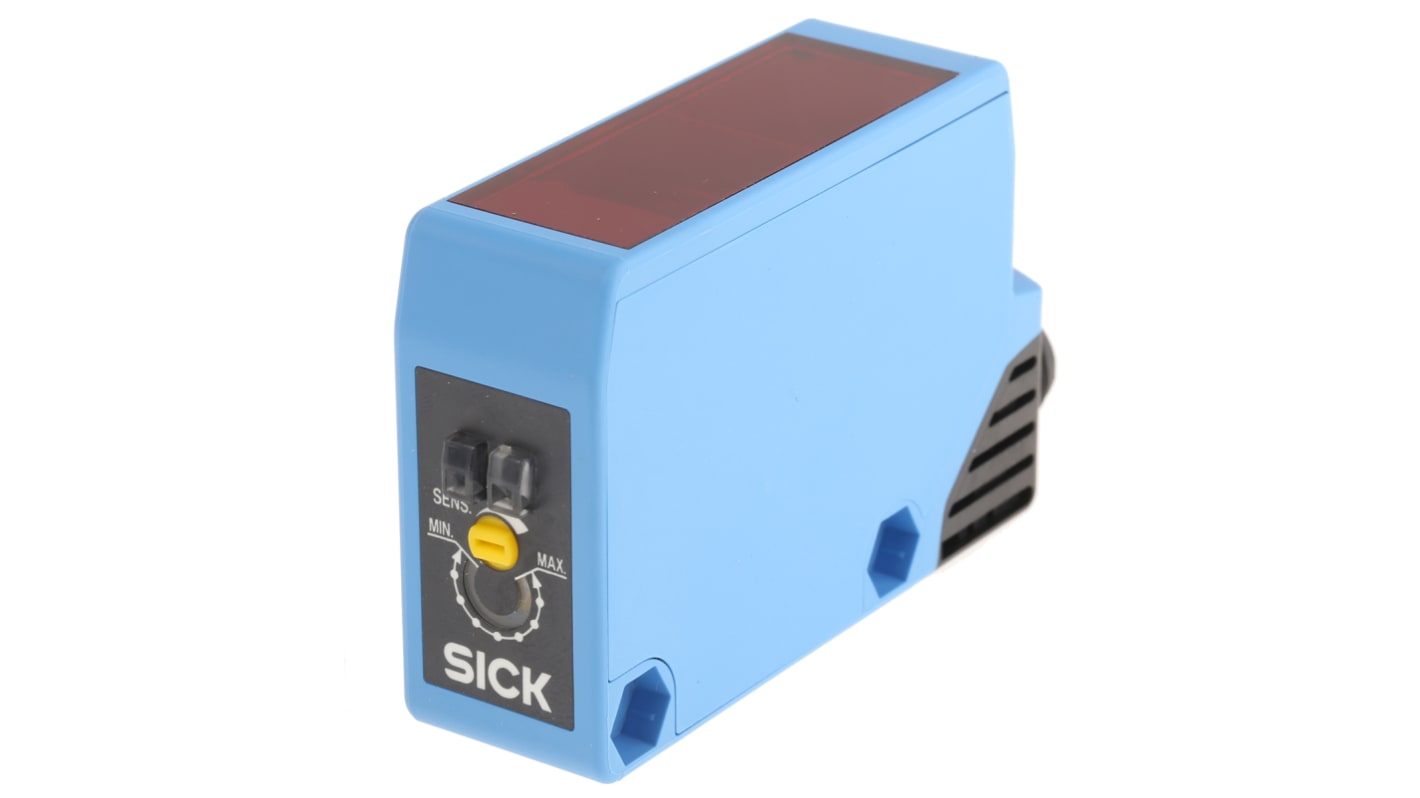 Rs-Online Sensore fotoelettrico Rettangolare Sick a retroriflessione rilevamento 100 mm → 15 m. uscita PNP