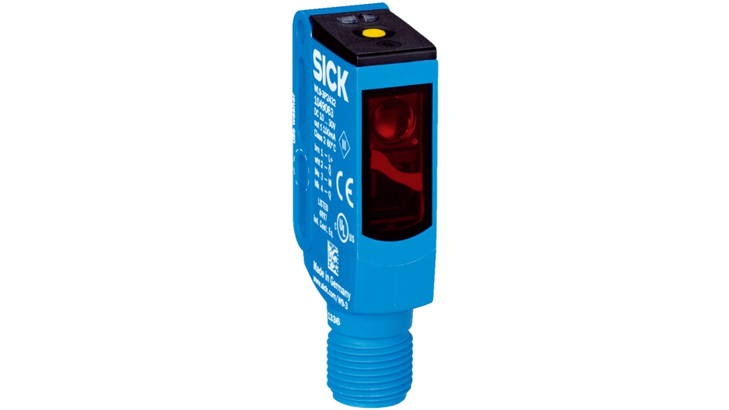 Rs-Online Sensore fotoelettrico Rettangolare SICK a retroriflessione rilevamento 5 m uscita PNP
