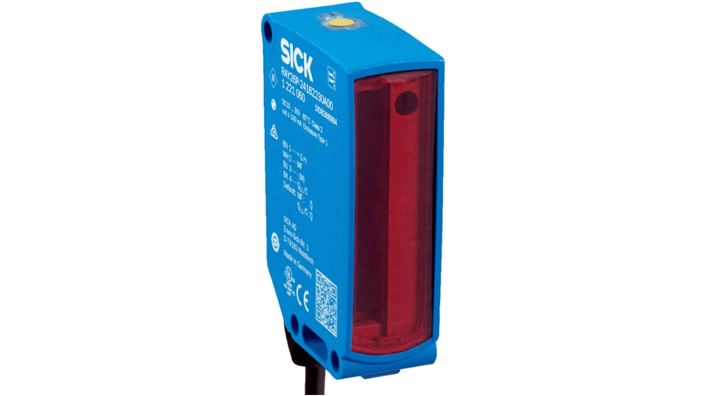 Rs-Online Sensore fotoelettrico Rettangolare SICK a retroriflessione rilevamento 3 m uscita NPN PNP PUSH/PULL