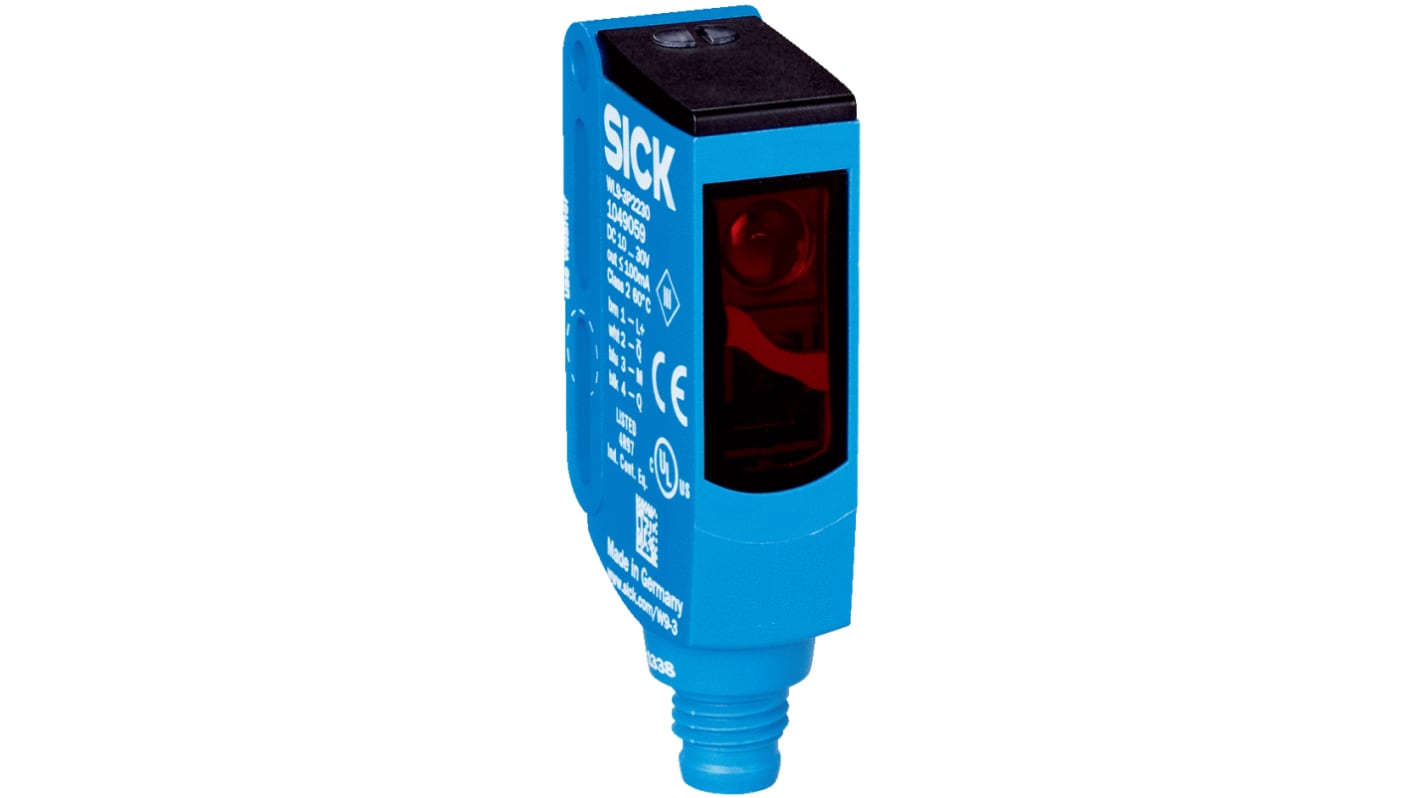 Rs-Online Sensore fotoelettrico Rettangolare SICK a retroriflessione rilevamento 4 m uscita PNP