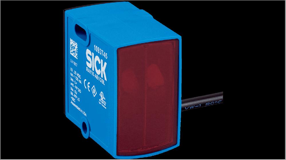 Rs-Online Sensore fotoelettrico Rettangolare Sick a retroriflessione rilevamento 1 5 m uscita PNP/NPN