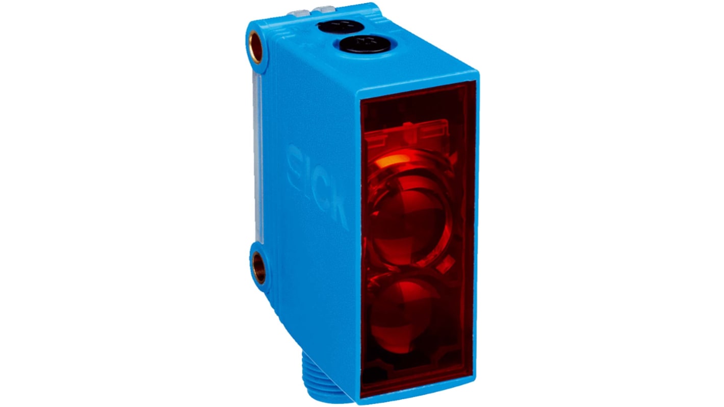 Rs-Online Sensore fotoelettrico Rettangolare SICK a retroriflessione rilevamento 12 m uscita PNP