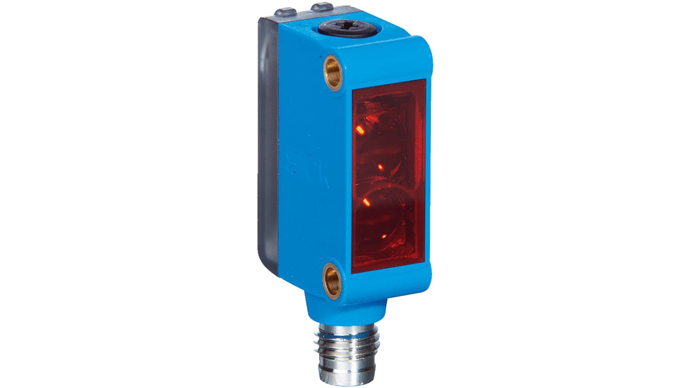 Rs-Online Sensore fotoelettrico Rettangolare SICK a soppressione di sfondo rilevamento 5 mm → 250 mm uscita PNP