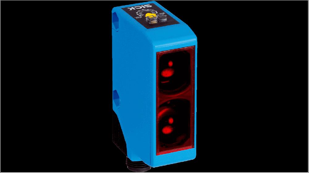 Rs-Online Sensore fotoelettrico Rettangolare SICK a soppressione di sfondo rilevamento 100 mm → 300 mm uscita PNP