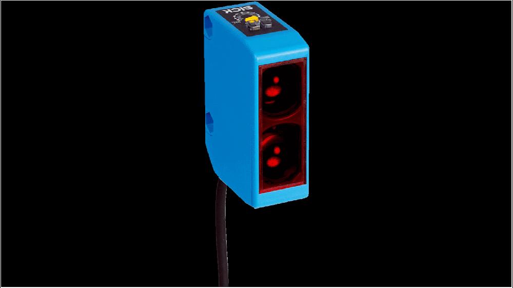 Rs-Online Sensore fotoelettrico Rettangolare SICK a soppressione di sfondo rilevamento 100 mm → 300 mm uscita PNP
