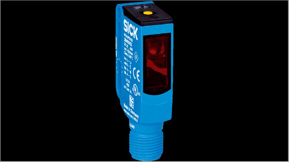 Rs-Online Sensore fotoelettrico Rettangolare SICK a soppressione di sfondo rilevamento 20 → 350 mm uscita PNP