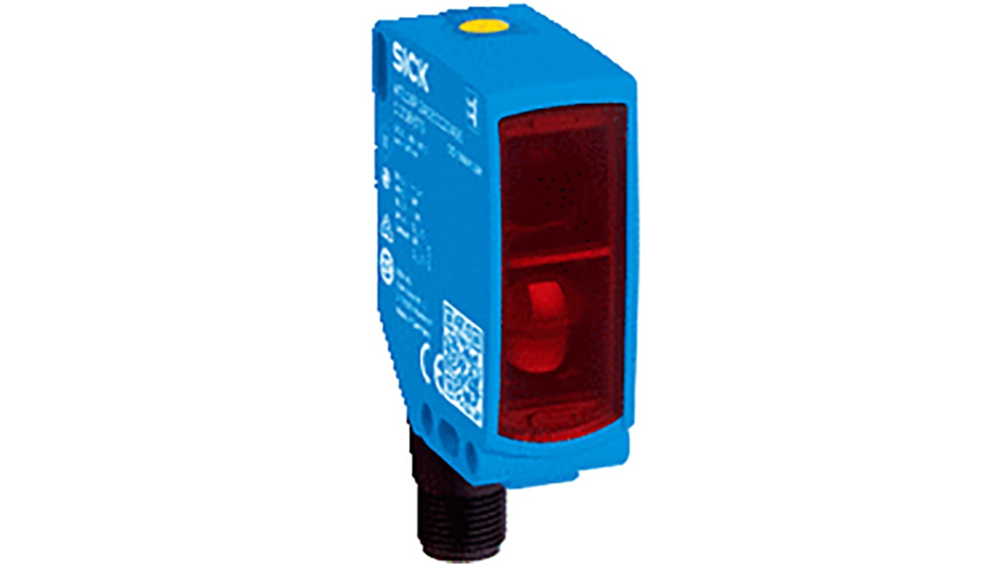 Rs-Online Sensore fotoelettrico Rettangolare SICK a soppressione di sfondo rilevamento 10 mm → 500 mm uscita NPN/PNP