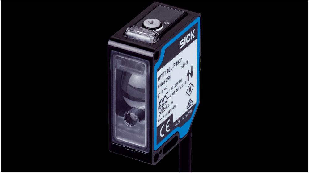 Rs-Online Sensore fotoelettrico Rettangolare SICK a soppressione di sfondo rilevamento 20 → 350 mm uscita NPN
