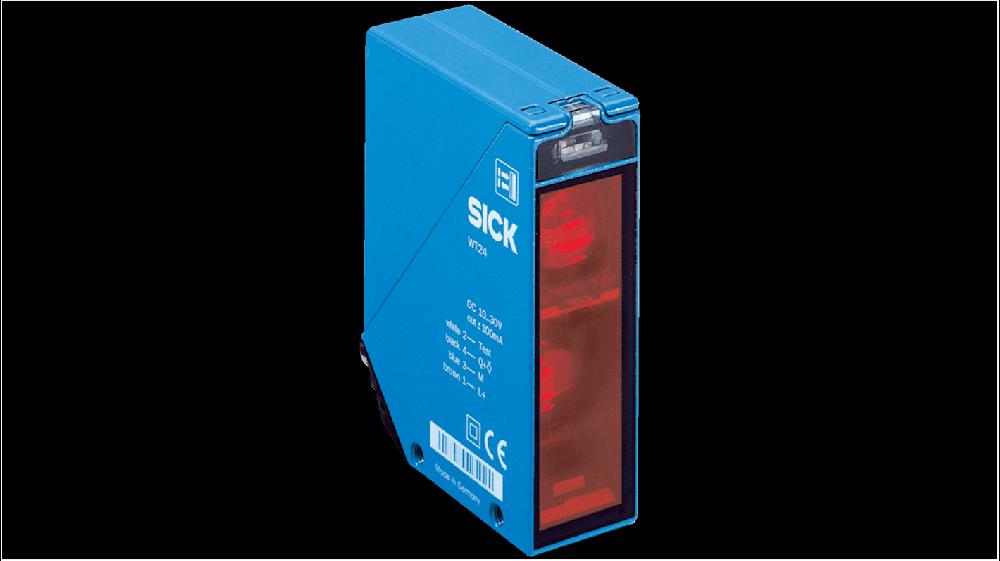 Rs-Online Sensore fotoelettrico Rettangolare Sick a soppressione di sfondo rilevamento 100 → 2.500 mm uscita NPN PNP