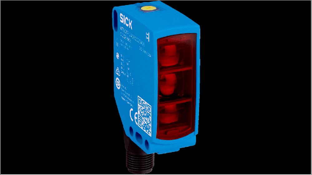 Rs-Online Sensore fotoelettrico Rettangolare SICK a soppressione di sfondo rilevamento 10 mm → 750 mm uscita NPN PNP