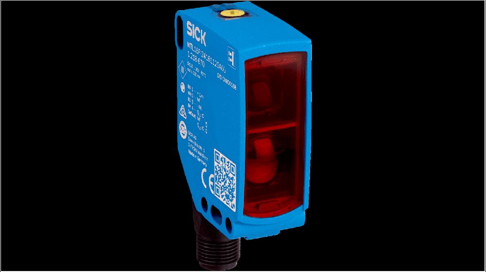 Rs-Online Sensore fotoelettrico Rettangolare SICK a soppressione di sfondo rilevamento 10 → 1000 mm uscita PNP