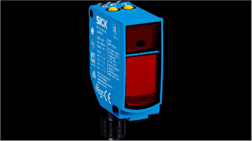 Rs-Online Sensore fotoelettrico Rettangolare SICK a soppressione di sfondo rilevamento 50 → 1800 mm uscita NPN PNP