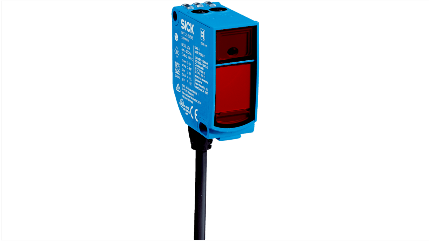 Rs-Online Sensore fotoelettrico Rettangolare SICK Prossimità rilevamento 50 → 2500 mm uscita NPN PNP