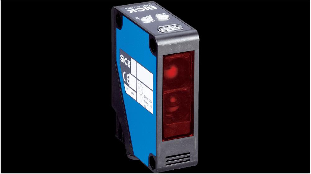 Rs-Online Sensore fotoelettrico Rettangolare SICK rilevamento 10 mm → 2 m. uscita Commutazione luce/buio PNP
