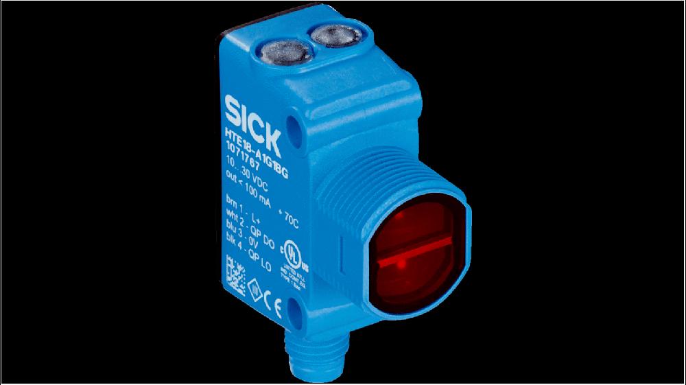 Rs-Online Sensore fotoelettrico Rettangolare SICK rilevamento 600 mm uscita PNP