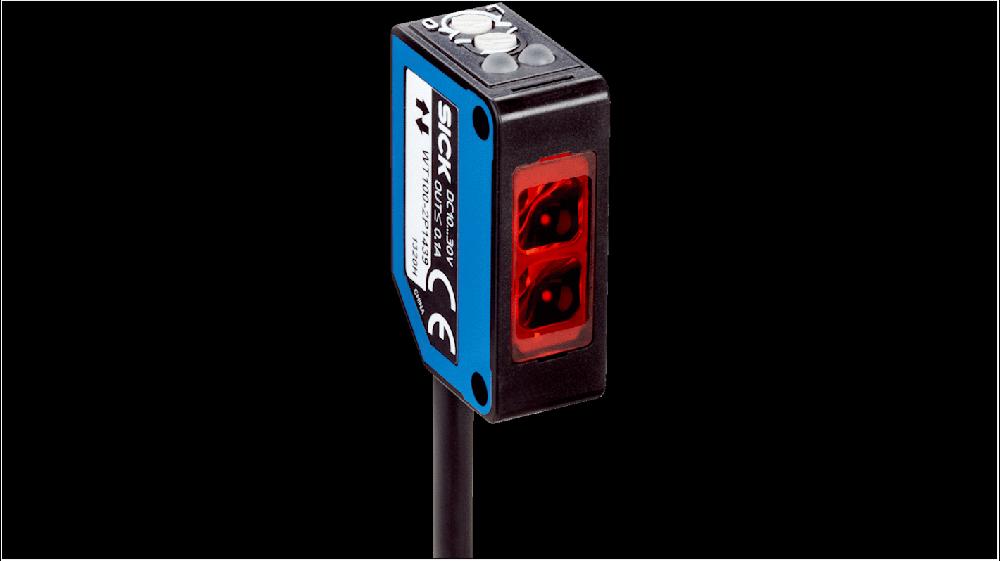Rs-Online Sensore fotoelettrico Rettangolare SICK rilevamento 0 → 1200 mm uscita NPN