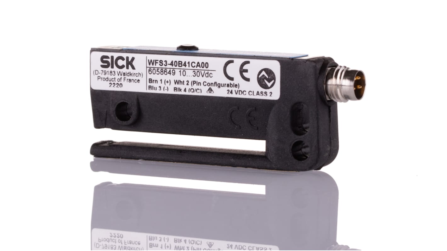 Rs-Online Sensore fotoelettrico SICK rilevamento 3 mm uscita Commutazione luce/buio PUSH/PULL