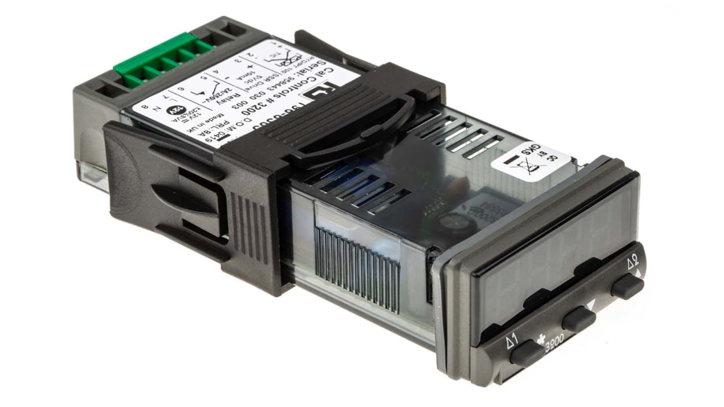 Rs-Online Termoregolatori PID CAL 3200 12 V c.a./c.c. 48 x 24 (1/32 DIN)mm 2 uscite Relè