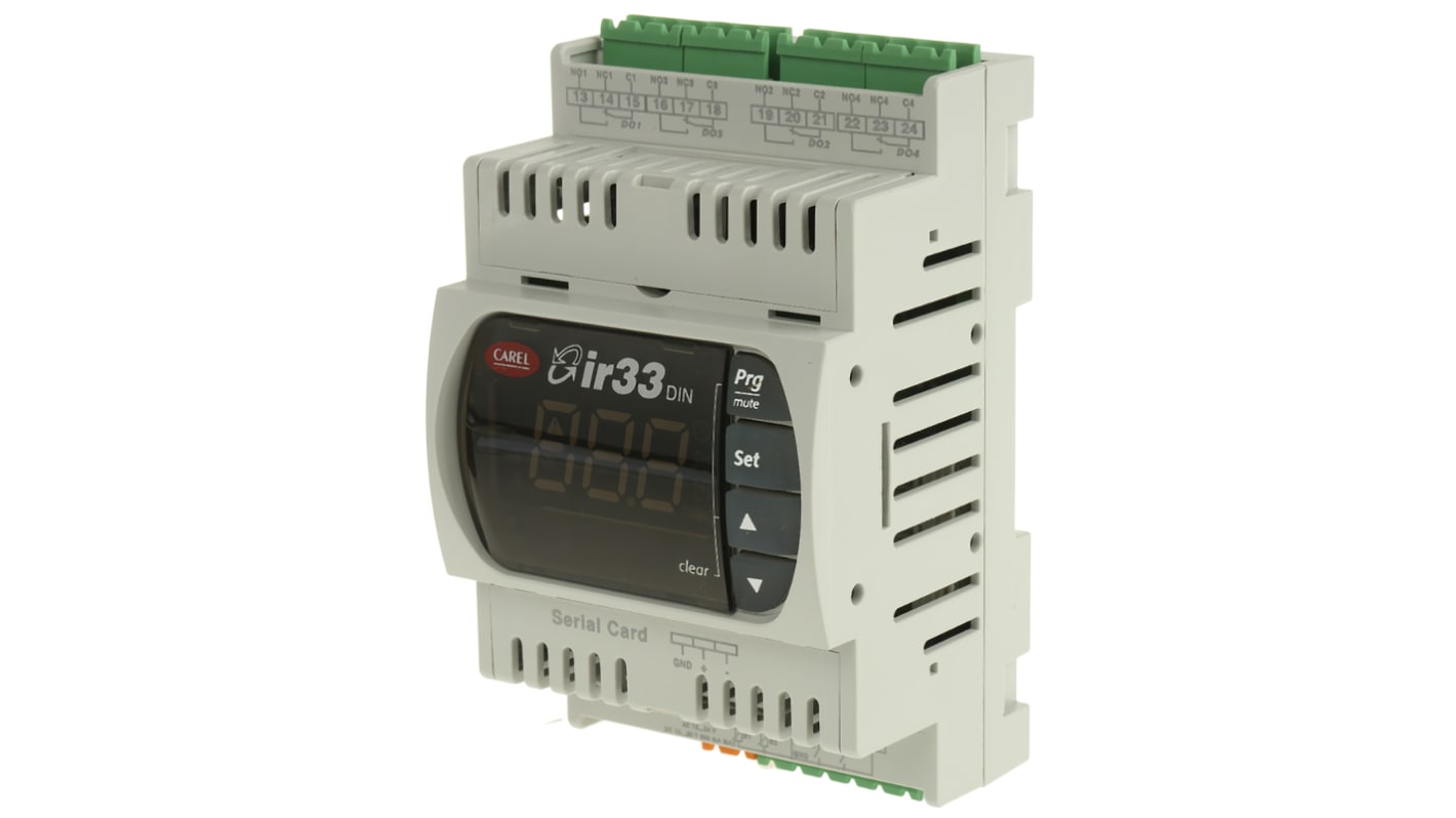 Rs-Online Termoregolatori PID Carel DN33 12 → 24 V c.a. 12 → 30 V c.c. 144 x 70mm 4 uscite Relè