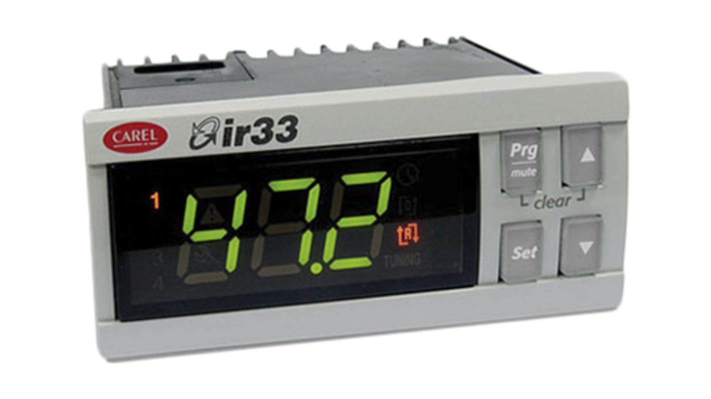 Rs-Online Termoregolatori PID Carel IR33 115 → 230 V c.a. 76.2 x 34.2mm 2 uscite Relè