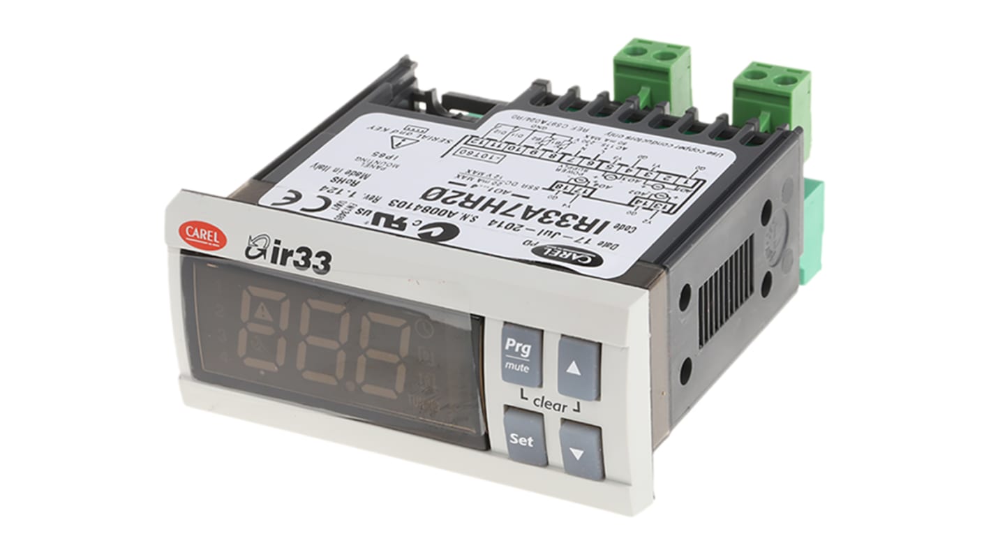 Rs-Online Termoregolatori PID Carel IR33 115 → 230 V c.a. 76.2 x 34.2mm 4 uscite SSR