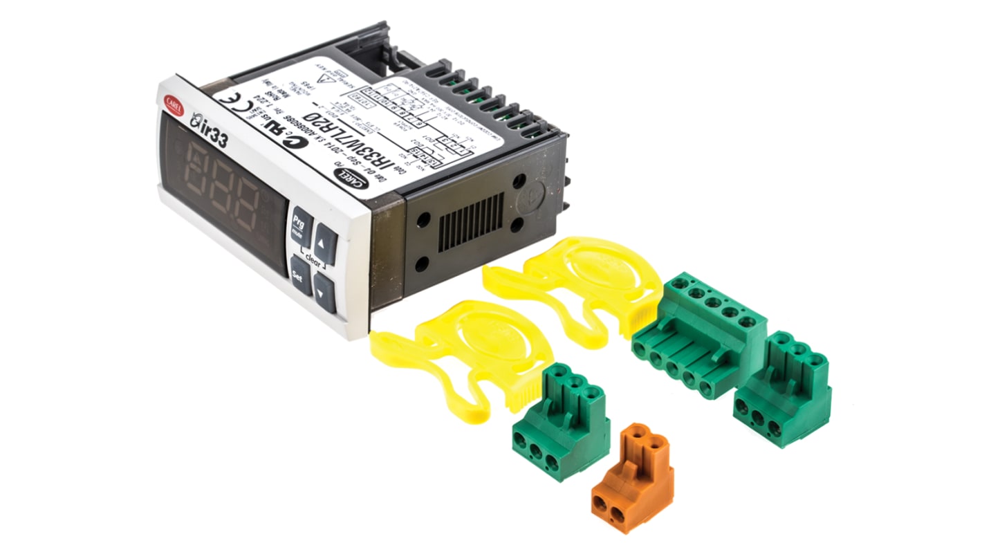 Rs-Online Termoregolatori PID Carel IR33 12 → 24 V c.a. 12 → 30 V c.c. 76.2 x 34.2mm 2 uscite Relè