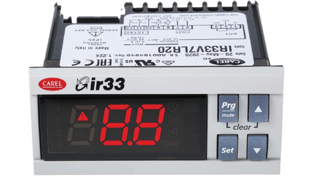 Rs-Online Termoregolatori PID Carel IR33 12 → 24 V c.a. 76.2 x 34.2mm 1 uscita Relè