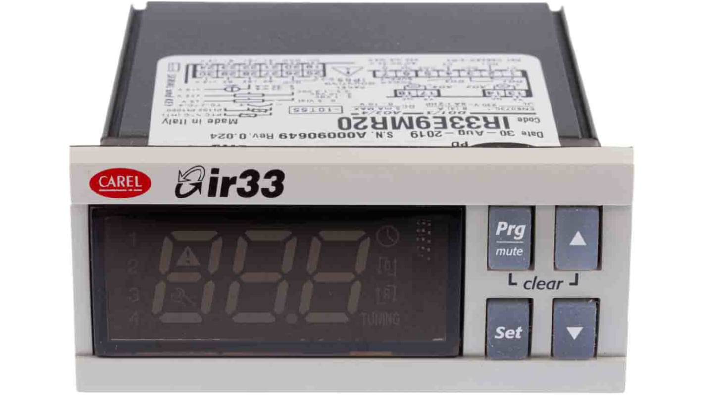 Rs-Online Termoregolatori PID Carel IR33 24 V ca/cc 76.2 x 34.2mm 4 uscite Analogico relè